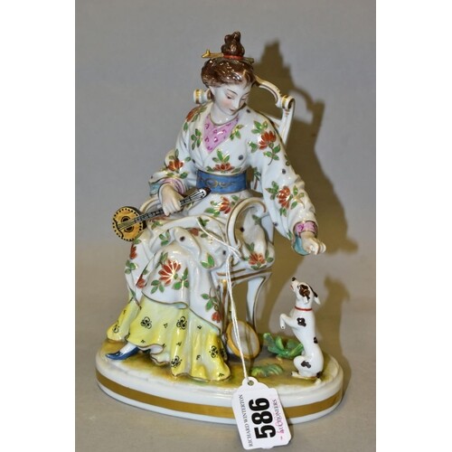 A LATE 19TH CENTURY GERMAN PORCELAIN FIGURE GROUP, possibly ...