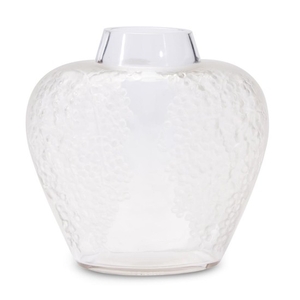 A Lalique Lily Vase France, 20th century Frosted raised...
