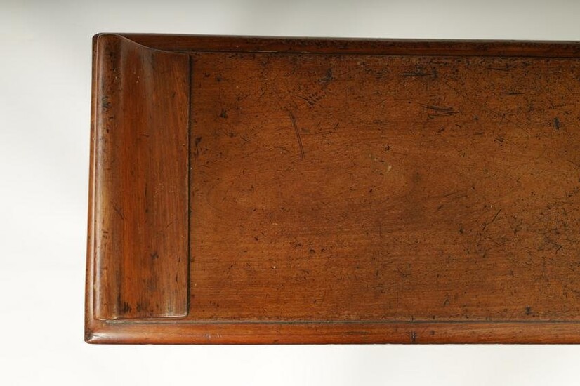 A WILLIAM IV MAHOGANY WINDOW BENCH IN THE MANNER OF