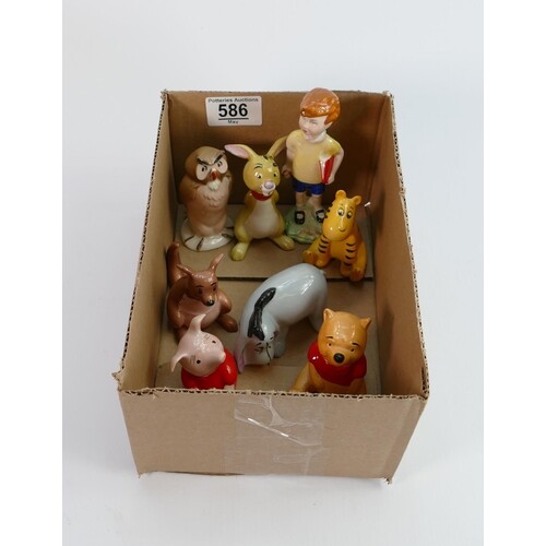 A collection of Beswick Christopher Robin figures (8)