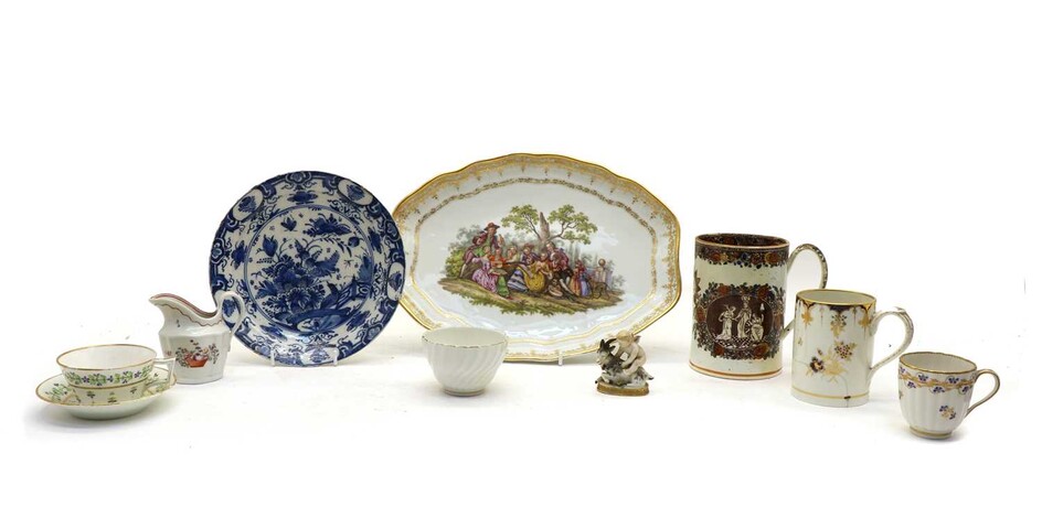 A collection of English and Continental porcelain