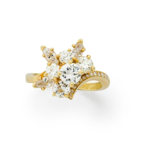 A diamond and eighteen karat gold ring, Kurt Wayne