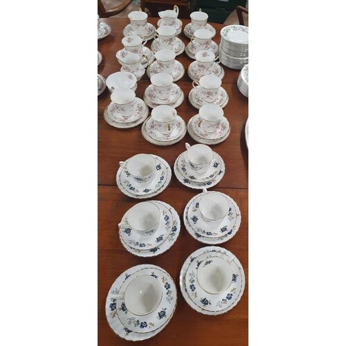 A large quantity of Paragon China Teawares Victorian Rose pa...
