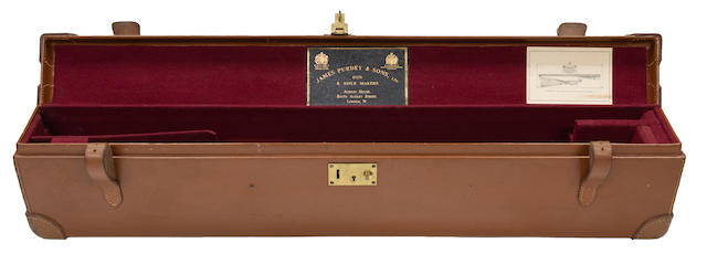 A leather motorcase by J. Purdey & Sons