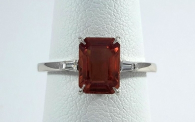 AGL Pink Sapphire & Diamond Ring