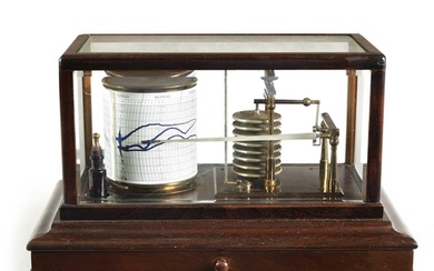 AN EARLY 20TH CENTURY OAK BAROGRAPH by Short and Mason, Lond...