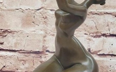 Abstract Fertility Original Bronze Statue - 12.5" x 4"