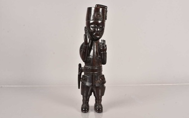 An African carved wooden Authority Figure