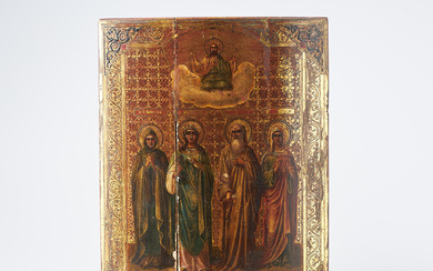An icon, Russia, 19th century, tempera on wooden panel.