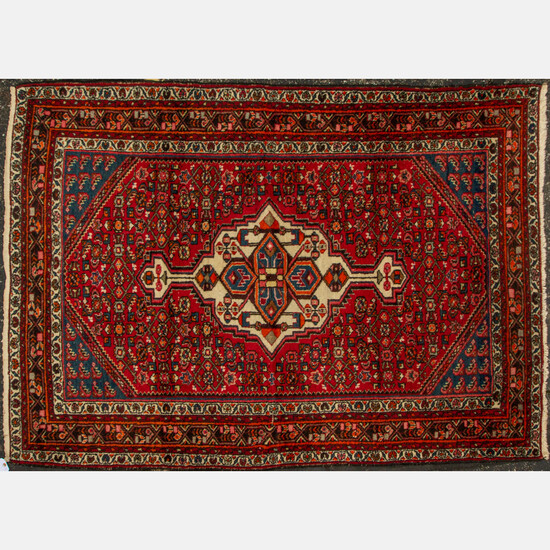 Antique Persian Zanjan Wool Rug