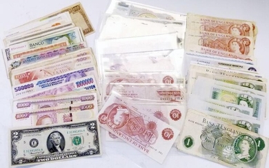 Bank Notes - Collection of English and Foreign bank...