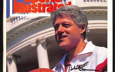 Bill Clinton Signed 1994 Sports Illustrated 3/21 Autographed US President BAS