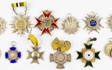 Brazil - Interesting collection of prize medals from shooting clubs...