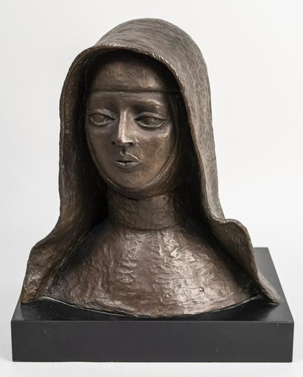Bronze Bust of a Nun