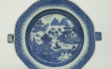 Canton Hot Water Plate, 19th Century