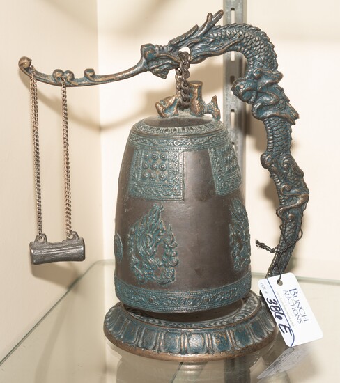 Chinese Bronze Patinated Tone Bell