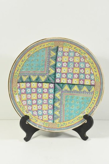 Chinese plate from the 19th century (Ø 37cm)...