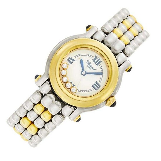 Chopard Stainless Steel, Gold and Diamond Happy Sport