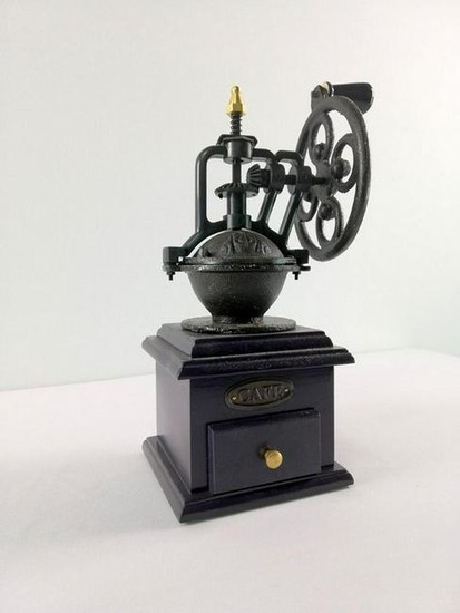 Coffee grinder - wood and cast iron