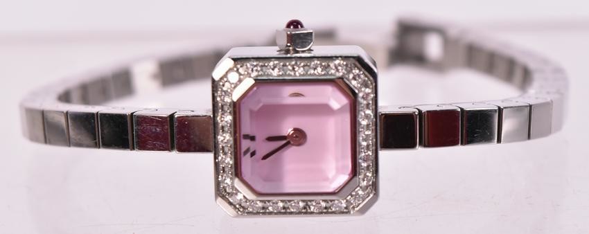 Corum Sugar Cube Stainless Steel & Diamond Watch