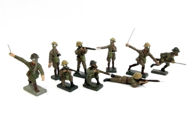 DURSO, 9 pieces, "Belgian Combatants of 1940" rare...