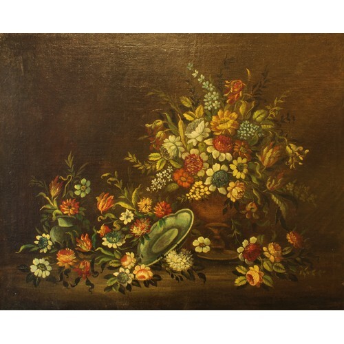 Dutch school (18th century) Still Life, An Urn of Flowers oi...