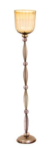 ERCOLE BAROVIER - Floor lamp with metal structure