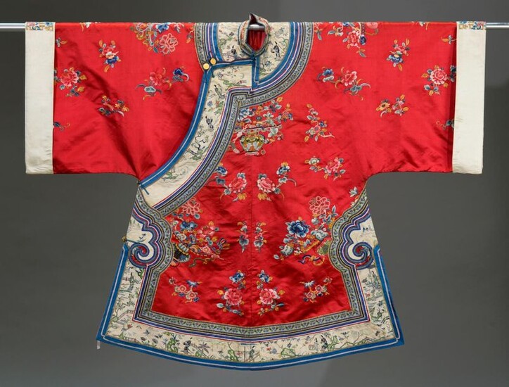 Embroidered women's coat, China, late 19th-early 20th century