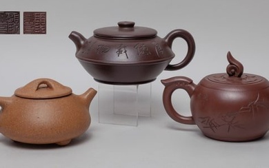 Estate Chinese Yixing Zisha Teapots