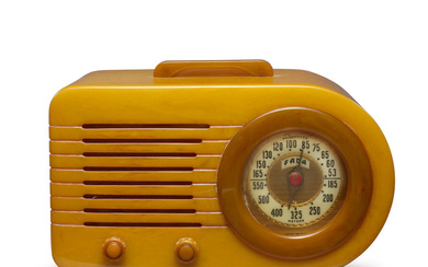 FADA (FOUNDED 1920) Bullet 1000 Radio 1945 yellow catalin height...