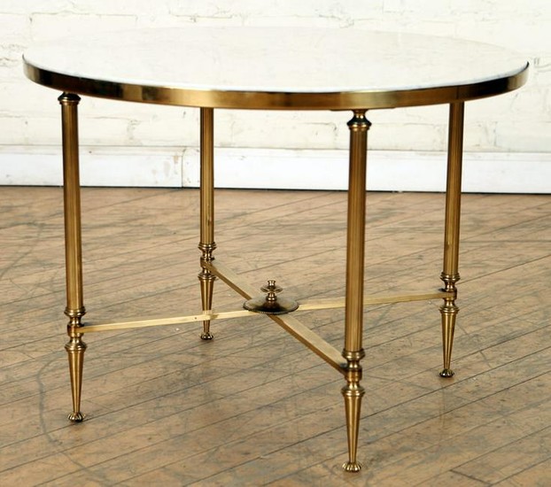 FRENCH NEOCLASSICAL STYLE BRASS TABLE C.1950