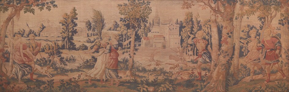 French Framed Woven Tapestry