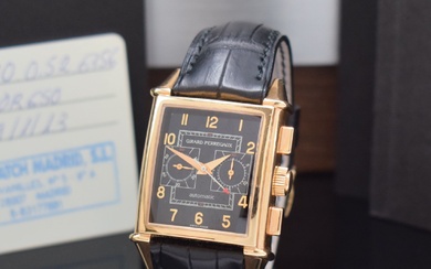 GIRARD PERREGAUX chronographe-bracelet Vintage 1945 référence 2599, automatique, RG 750/000 y compris bracelet en cuir...