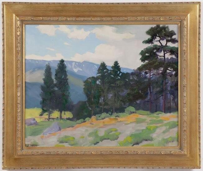 GREAT AMERICAN LANDSCAPE PAINTING, SIGNED