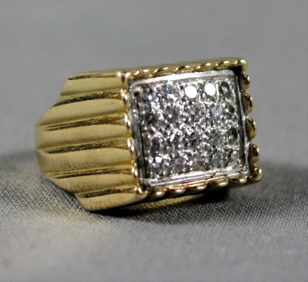Gold And Diamond Ring
