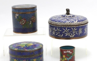 Group of Chinese Cloisonné Boxes, 20th C.