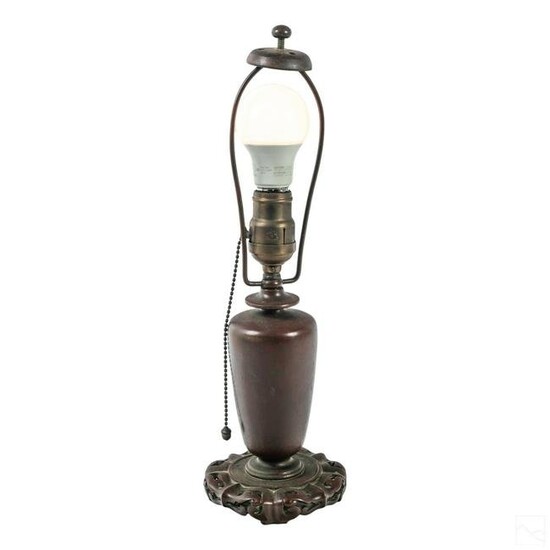 Handel American Art Deco Bronze SIGNED Table Lamp