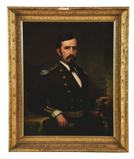 JAMES J. SAWYER (AMERICAN, 1813 - 1888) PORTRAIT OF