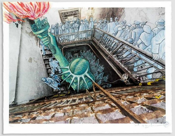 JR & Art Spiegelman - The Ghosts of Ellis Island, 2015