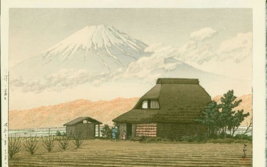 Kawase Hasui Japanese Woodblock Print - Mount Fuji