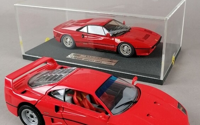 LOT de 2 véhicules échelle 1/24 métal : 1x 1991 Franklin Mint Précision Model, Ferrari...