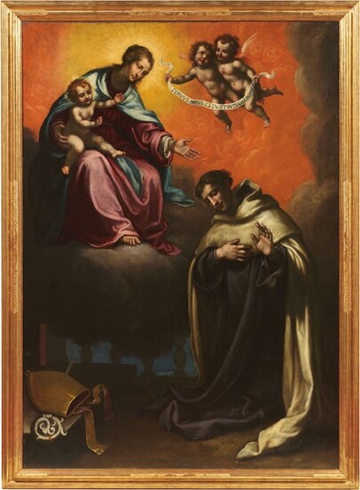 La Madonna col Bambino e Sant'Antonio, Curradi Francesco (attr. a) (Firenze 1570 - 1661)