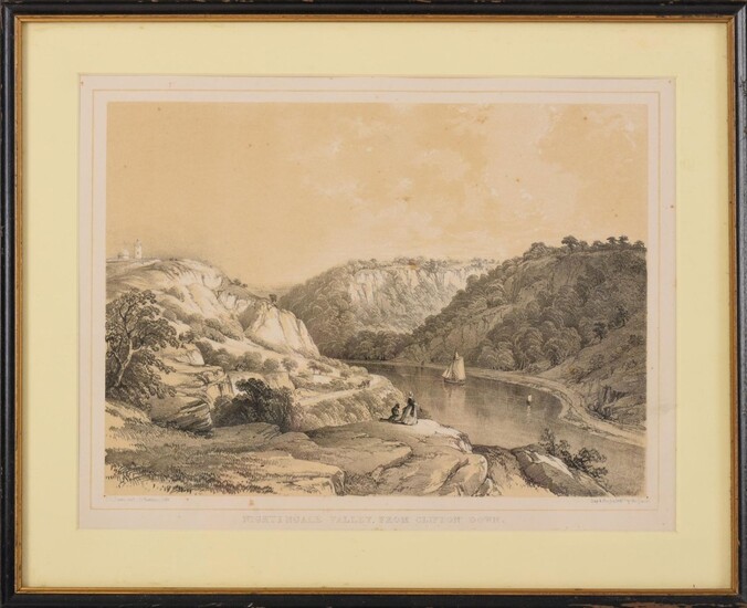 Lithograph: Nightingale Valley From Clifton Down.