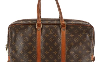 Louis Vuitton Porte-Documents Voyage Briefcase in Monogram Canvas and Leather