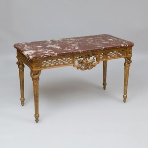 Louis XVI Giltwood Center Table