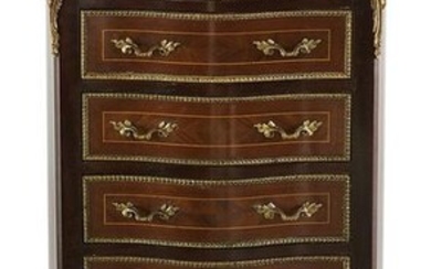 Louis XV/XVI-Style Mahogany Semainier