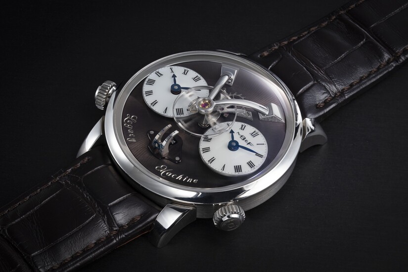 MB&F, LEGACY MACHINE No. 1 FINAL EDITION, A LIMITED EDTION STEEL DUAL TIME WRISTWATCH, 3/18