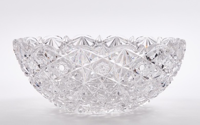 North American Cut Glass Bowl, early 20th century