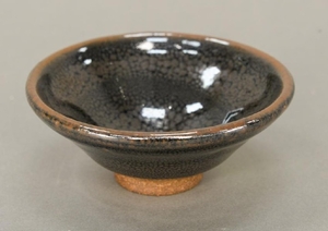 Oil spot stoneware (Jian Yao) tea bowl, China, the dark