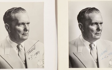 PAIR OF TITO SIGNED & DATED PHOTOGRAPHS